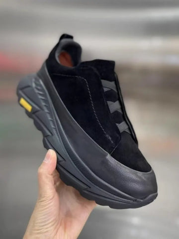 Leather patch Slip On Sneakers